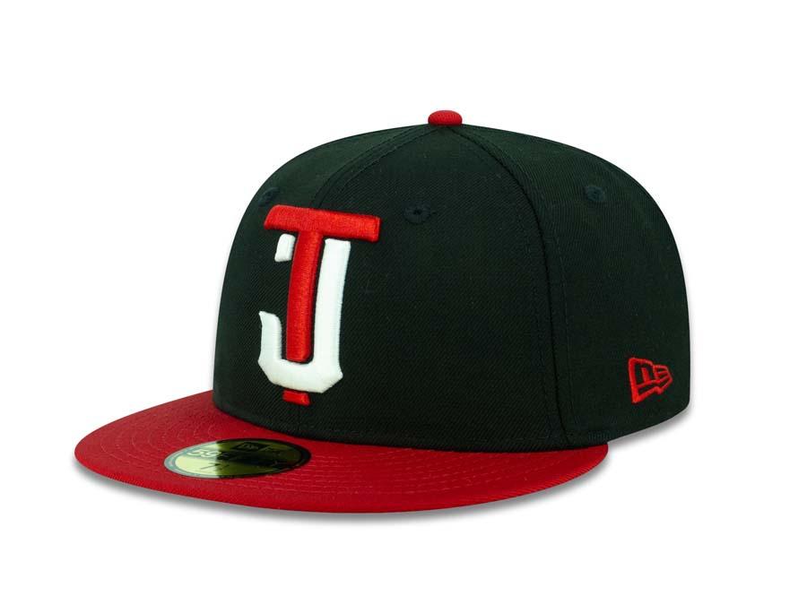 Tijuana Toros New Era LMB 59FIFTY 5950 Fitted Cap Hat Black Crown Red Visor White/Red Logo