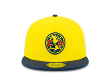 Load image into Gallery viewer, Club America New Era 9FIFTY 950 Snapback Cap Hat Yellow Crown Navy Visor Team Color Logo
