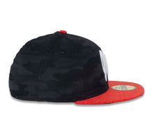 Load image into Gallery viewer, Mexico DIABLOS New Era 59FIFTY 5950 Fitted Cap Hat Black Crown Red Visor White Logo
