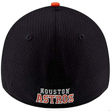 Load image into Gallery viewer, Houston Astros New Era MLB 39THIRTY 3930 Flexfit Cap Hat Navy Crown Orange Visor White Logo Batting Practice 2018
