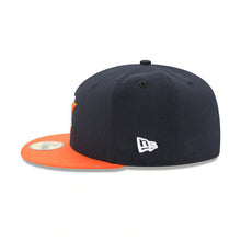 Load image into Gallery viewer, Houston Astros New Era MLB 59FIFTY 5950 Fitted Cap Hat Black Crown Orange Visor Team Color Logo 
