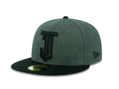 Tijuana Toros New Era LMB 59FIFTY 5950 Fitted Cap Hat Heather Dark Gray Crown Black Visor Black Logo