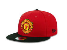 Load image into Gallery viewer, Manchester United New Era Soccer 9FIFTY 950 Snapback Cap Hat Red Crown Black Visor Team Color Logo
