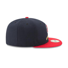 Load image into Gallery viewer, St. Louis Cardinals New Era 59FIFTY 5950 Fitted Cap Hat Red Crown Navy Visor Team Color &quot;Bird&quot; Logo
