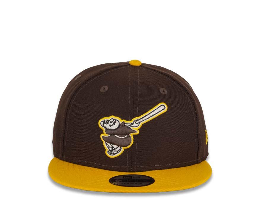 San Diego Padres New Era 9FIFTY Snapback Hat Cap Swinging Friar 2Tone 950  Retro