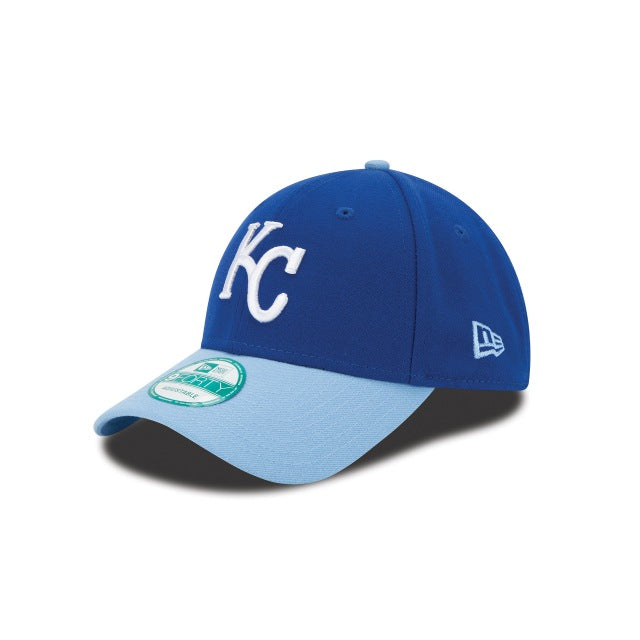 Kansas City Royals New Era MLB 9FORTY 940 Adjustable Cap Hat Royal Blue Crown Sky Blue Visor White Logo with Back Logo