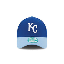 Load image into Gallery viewer, Kansas City Royals New Era MLB 9FORTY 940 Adjustable Cap Hat Royal Blue Crown Sky Blue Visor White Logo with Back Logo
