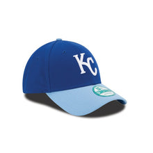 Load image into Gallery viewer, Kansas City Royals New Era MLB 9FORTY 940 Adjustable Cap Hat Royal Blue Crown Sky Blue Visor White Logo with Back Logo
