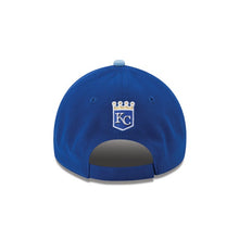 Load image into Gallery viewer, Kansas City Royals New Era MLB 9FORTY 940 Adjustable Cap Hat Royal Blue Crown Sky Blue Visor White Logo with Back Logo
