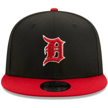 Load image into Gallery viewer, Detroit Tigers New Era MLB 9FIFTY 950 Snapback Cap Hat Black Crown Red Visor Red/White Logo (2-Tone Color Pack)

