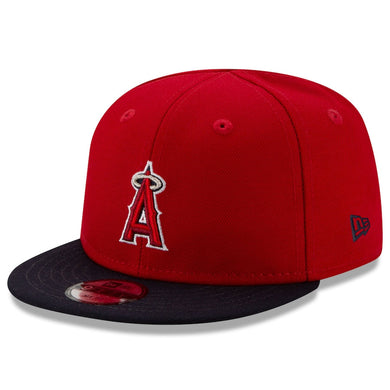 (Infant) Los Angeles Anaheim Angels New Era MLB 9FIFTY 950 Snapback Cap Hat Red Crown Navy Visor Team Color Logo (My 1st First)
