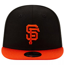Load image into Gallery viewer, (Infant) San Francisco Giants New Era MLB 9FIFTY 950 Snapback Cap Hat Black Crown Orange Visor Orange Logo (My 1st First)
