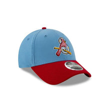 Load image into Gallery viewer, Spring Field Cardinals New Era MiLB 9FORTY 940 Adjustable Cap Hat Sky Blue Crown Red Visor &quot;Bird&quot; Logo
