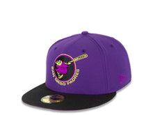Load image into Gallery viewer, San Diego Padres New Era MLB 59FIFTY 5950 Fitted Cap Hat Dark Purple Crown Black Visor Dark Purple/Metallic Gold/Black “Swinging Friar” Logo 1978 All-Star Game Side Patch Plum UV
