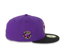 Load image into Gallery viewer, San Diego Padres New Era MLB 59FIFTY 5950 Fitted Cap Hat Dark Purple Crown Black Visor Dark Purple/Metallic Gold/Black “Swinging Friar” Logo 1978 All-Star Game Side Patch Plum UV
