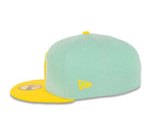 Load image into Gallery viewer, San Diego Padres New Era MLB 59FIFTY 5950 Fitted Cap Hat Blue Tint Crown Yellow Visor White/Yellow Logo Two-Tone (Color Pack)
