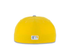 Load image into Gallery viewer, San Diego Padres New Era MLB 59FIFTY 5950 Color Pack Fitted Cap Hat Yellow Crown Medium Silver Light Gray Visor White/Medium Silver Light Gray Logo
