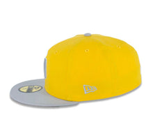 Load image into Gallery viewer, San Diego Padres New Era MLB 59FIFTY 5950 Color Pack Fitted Cap Hat Yellow Crown Medium Silver Light Gray Visor White/Medium Silver Light Gray Logo
