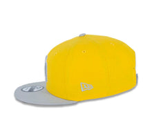 Load image into Gallery viewer, San Diego Padres New Era MLB 9FIFTY 950 Color Pack Snapback Cap Hat Yellow Crown Medium Silver Light Gray Visor Medium Silver Light Gray/White Logo
