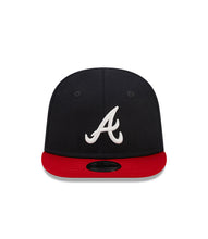 Load image into Gallery viewer, (Infant) Atlanta Braves New Era MLB 9FIFTY 950 Snapback Cap Hat Navy Crown Red Visor White Logo Two-Tone (My 1st First)
