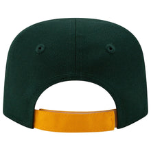 Load image into Gallery viewer, (Infant) Oakland Athletics New Era MLB 9FIFTY 950 Snapback Cap Hat Dark Green Crown Yellow Visor White Logo Two Tone (My 1st First)
