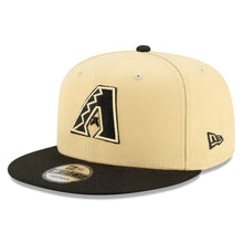 Load image into Gallery viewer, Arizona Diamondbacks New Era MLB 9FIFTY 950 Snapback Cap Hat Perfect Tan White Crown Black Visor Black/Tan Logo (2022 City Connect)
