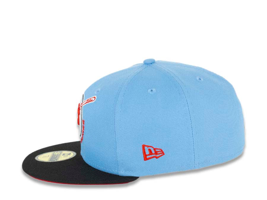 San Diego Padres New Era MLB 59Fifty 5950 Fitted Cap Hat Sky Blue Crow –  Capland