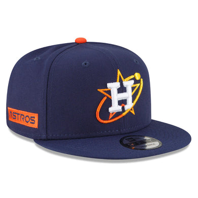 Houston Astros New Era MLB 9FIFTY 950 Snapback Cap Hat Navy Crown Navy Visor White/Orange/Yellow Logo (2022 City Connect)