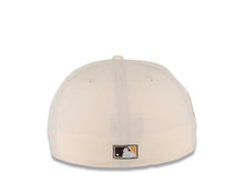 Load image into Gallery viewer, San Diego Padres New Era MLB 59FIFTY 5950 Fitted Cap Hat Chrome White Crown Brown Visor Irish Coffee Brown &quot;Friar&quot; Cooperstown Retro Logo 1992 All-Star Game Side Patch Yellow UV
