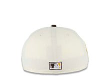 Load image into Gallery viewer, San Diego Padres New Era MLB 59FIFTY 5950 Fitted Cap Hat Chrome White Crown Brown Visor Brown/Yellow/Gray/White Baseball Club Cooperstown Retro Logo Gray UV
