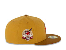 Load image into Gallery viewer, San Diego Padres New Era MLB 59FIFTY 5950 Fitted Cap Hat Panama Tan Crown Toasted Peanut Visor Red/Irish Coffee Logo 40th Anniversary Side Patch Red UV
