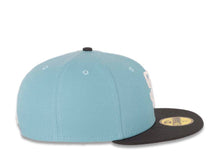 Load image into Gallery viewer, San Diego Padres New Era MLB 59FIFTY 5950 Fitted Cap Hat Light Blue Crown Dark Gray Visor White Logo (Color Pack)
