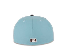 Load image into Gallery viewer, San Diego Padres New Era MLB 59FIFTY 5950 Fitted Cap Hat Light Blue Crown Dark Gray Visor White Logo (Color Pack)
