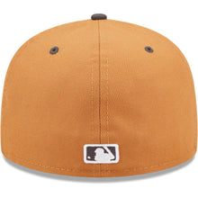 Load image into Gallery viewer, New York Yankees New Era MLB 59FIFTY 5950 Fitted Cap Hat Light Brown Crown Dark Gray Visor Gray/White Logo (Color Pack)
