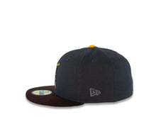 Load image into Gallery viewer, San Diego Padres New Era MLB 59FIFTY 5950 Fitted Cap Hat Dark Gray Crown Dark Brown Visor Dark Brown/Yellow Logo 1992 All-Star Game Side Patch Yellow UV

