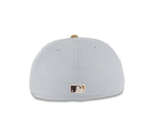Load image into Gallery viewer, San Diego Padres New Era MLB 59FIFTY 5950 Fitted Cap Hat Gray Crown WheatVisor Brown Round Swinging Friar Logo 1969 Go Padres Side Patch Cream UV
