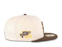 Load image into Gallery viewer, San Diego Padres New Era MLB 59FIFTY 5950 Fitted Cap Hat Cream Crown Brown Visor Brown/Yellow Logo 1984 World Series Side Patch Green UV
