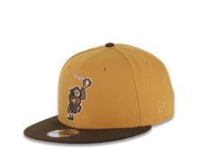Load image into Gallery viewer, San Diego Padres New Era MLB 9FIFTY 950 Snapback Cap Hat Tan Crown Brown Visor Brown Catching Friar Logo 40th Anniversary Side Patch Pink UV
