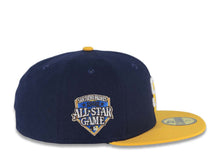 Load image into Gallery viewer, San Diego Padres New Era MLB 59FIFTY 5950 Fitted Cap Hat Light Royal Blue Crown Yellow Visor White/Yellow Logo 1992 All-Star Game Side Patch Sky
