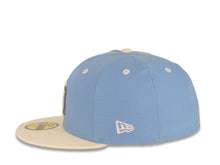 Load image into Gallery viewer, San Diego Padres New Era MLB 59FIFTY 5950 Fitted Cap Hat Sky Blue Crown Cream Visor Cream/Dark Gray Logo 1992 All-Star Game Side Patch Dark Gray UV
