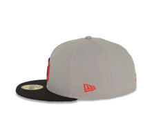 Load image into Gallery viewer, San Diego Padres New Era MLB 59FIFTY 5950 Fitted Cap Hat Gray Crown Black Visor Black/Red Logo 1992 All-Star Game Side Patch Red UV
