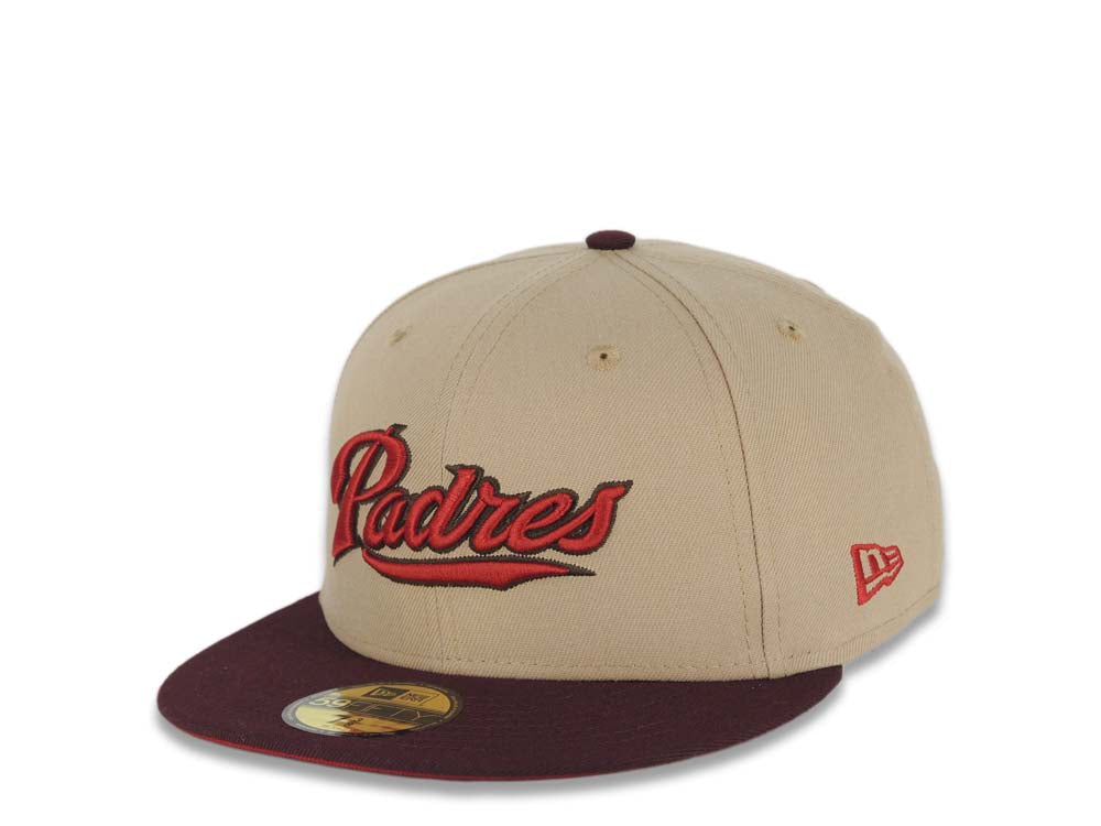 New Era Caps San Francisco 49ers Maroon 59FIFTY Fitted Hat Maroon/Khaki