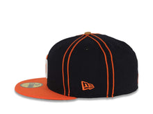 Load image into Gallery viewer, San Diego Padres New Era MLB 59FIFTY 5950 Fitted Cap Hat Navy Crown Orange Piping Orange Visor Orange/White Logo 2016 All-Star Game Side Patch Gray UV
