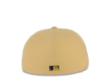 Load image into Gallery viewer, San Diego Padres New Era MLB 59FIFTY 5950 Fitted Cap Hat Vegas Gold Crown Dark Navy Visor Metallic Gold/Metallic Green Logo 1992 All-Star Game Side Patch Green UV
