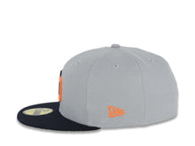 Load image into Gallery viewer, San Diego Padres New Era MLB 59FIFTY 5950 Fitted Cap Hat Gray Crown Navy Blue Visor Navy Blue/Orange Logo 1992 All-Star Game Side Patch Green UV
