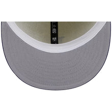 Load image into Gallery viewer, Los Angeles New Era 59FIFTY 5950 Fitted Cap Hat Cream Crown Royal Blue Visor Royal Blue Logo 1988 World Series Side Patch
