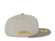 Load image into Gallery viewer, San Diego Padres New Era MLB 59FIFTY 5950 Fitted Cap Hat Gray Crown Dark Gray Visor Gray/Yellow Logo Padres Side Patch (Gray Pop)
