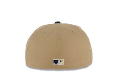 Load image into Gallery viewer, San Diego Padres New Era MLB 59FIFTY 5950 Fitted Cap Hat Khaki Crown Light Navy Blue Visor Whte/Navy Wave Logo 40th Anniversary Side Patch Green UV
