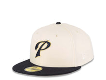 Load image into Gallery viewer, San Diego Padres New Era MLB 59FIFTY 5950 Fitted Cap Hat Cream Crown Navy Blue Visor Navy Blue/Metallic Gold Logo 40th Anniversary Side Patch Gray UV
