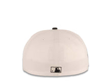 Load image into Gallery viewer, San Diego Padres New Era MLB 59FIFTY 5950 Fitted Cap Hat White Crown Black Visor Black Logo 25th Anniversary Side Patch Green UV
